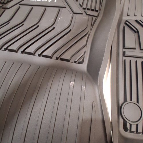 3PC LASFIT DUAL ANTI-SLIP AND DEEP DISH CUSTOM FIT ALL WEATHER FLOOR LINERS FOR 2021-2025 NISSAN ROGUE - BLACK (MODEL: LL-NS09) image 3