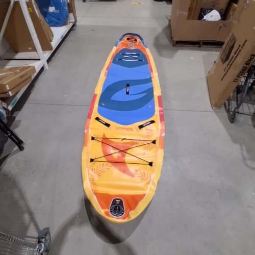 QUIKSILVER WIDE INFLATABLE STAND UP PADDLE BOARD - ORANGE / BLUE image 2