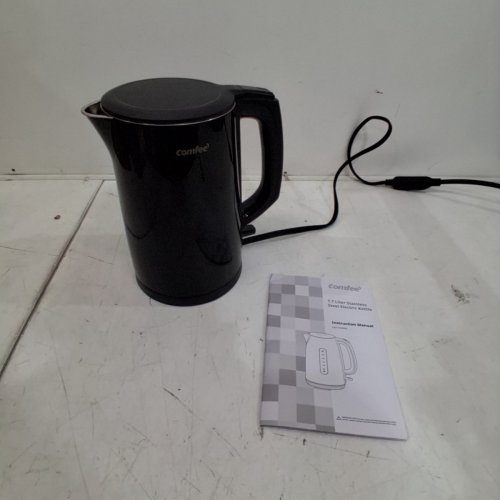 COMFEE ELECTRIC KETTLE WITH STAINLESS STEEL INTERIOR - 1.5 L - BLACK (MODEL: CKE171M2BSK) image 3