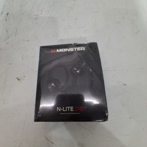 MONSTER N-LITE 216 WIRELESS EARBUDS WITH EARHOOKS - BLACK (MODEL: MH22262) image 2