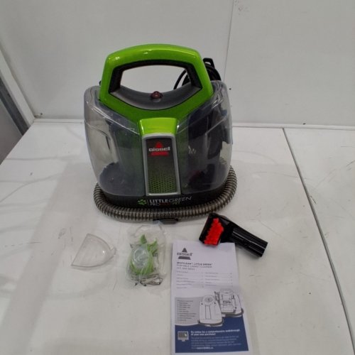 BISSELL LITTLE GREEN PROHEAT PORTABLE DEEP CLEANER/SPOT CLEANER - GREEN/GREY (MODEL: 2513E/25137) image 3
