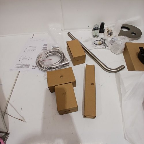 DELTA MODERN MONITOR 14 SERIES SHOWER WITH RAINCAN HAND SHOWER AND ROUGH VALVE - brushed nickel (MODEL: 342702) image 4