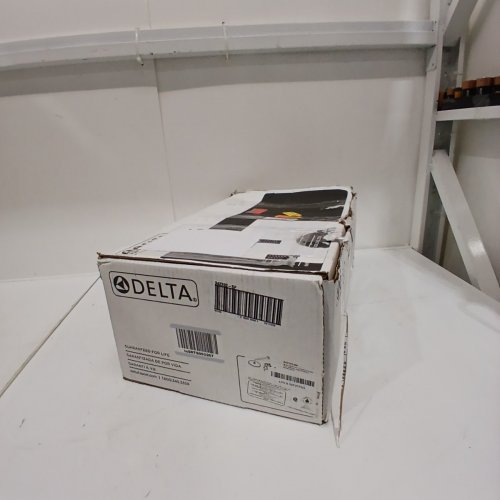 DELTA MODERN MONITOR 14 SERIES SHOWER WITH RAINCAN HAND SHOWER AND ROUGH VALVE - brushed nickel (MODEL: 342702) image 6