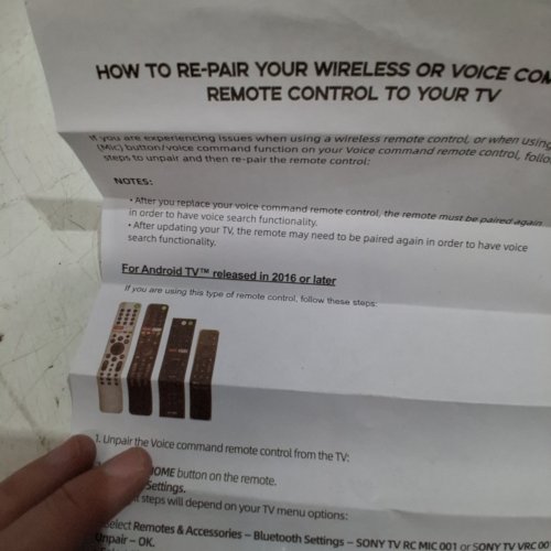 SONY WIRELESS VOICE COMMAND TV REMOTE CONTROL - BLACK image 3