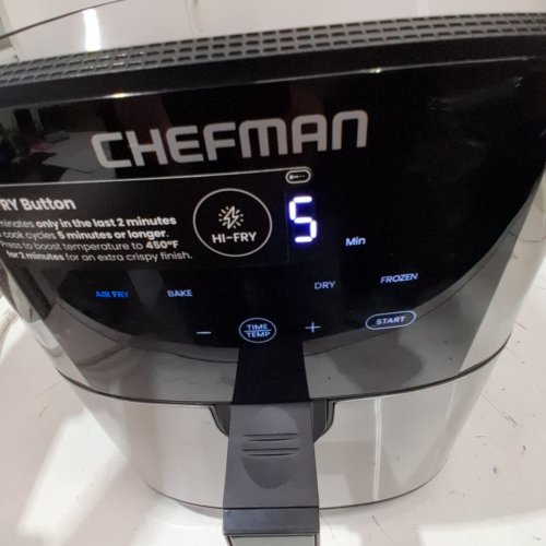 CHEFMAN TURBOFRY TOUCH AIR FRYER - 8QT - SILVER/BLACK (MODEL: RJ38-SQSS-8T-CA-AM) image 2