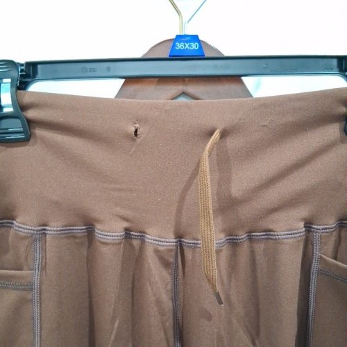 WOMEN'S DRAWSTRING PANTS - MEDIUM - BROWN image 3