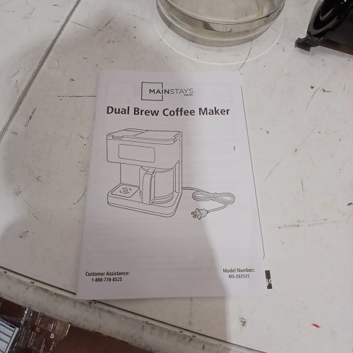 MAINSTAYS DUAL BREW COFFEE MAKER - 12-CUP - BLACK (MODEL: MS-202531) image 3
