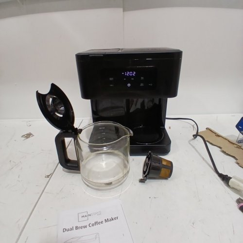 MAINSTAYS DUAL BREW COFFEE MAKER - 12-CUP - BLACK (MODEL: MS-202531) image 4