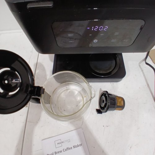 MAINSTAYS DUAL BREW COFFEE MAKER - 12-CUP - BLACK (MODEL: MS-202531) image 5