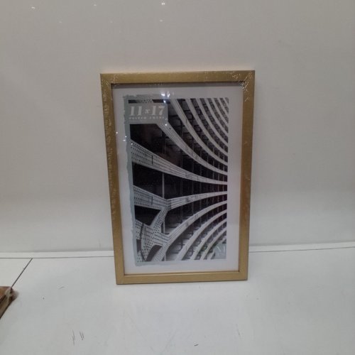 MCS MATTED PICTURE FRAME - 11" X 17" - GOLD image 2