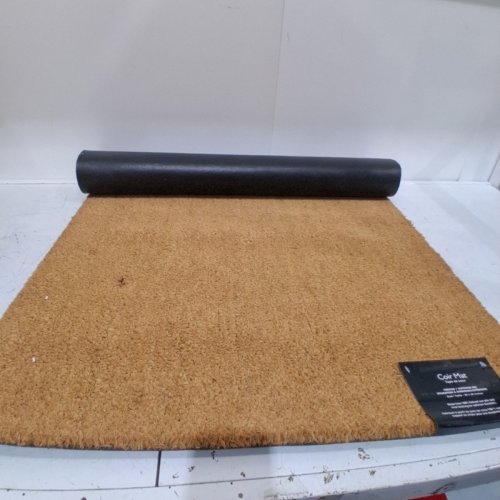 COCO COIR DOOR MAT WITH HEAVY DUTY BACKING - 30" X 48" - BROWN image 2