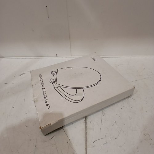 EILLBAR ROUND TOILET SEAT WITH SOFT CLOSE - 16.5" - WHITE image 3