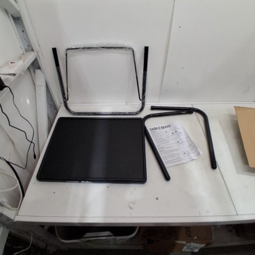 TABLE-MATE ADJUSTABLE FOLDING TABLE WITH CUP HOLDER - BLACK (MODEL: 3350SL) image 3