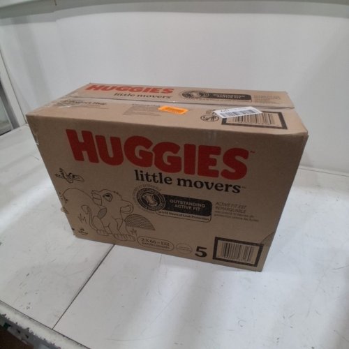 132PK HUGGIES LITTLE MOVERS DIAPERS - SIZE 5 image 2