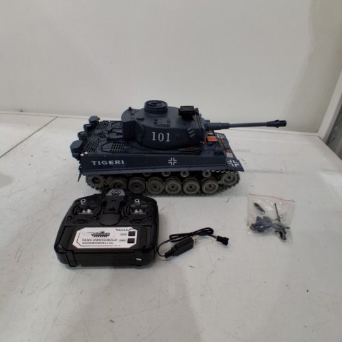 SUPDEX RC ALLOY METAL REMOTE CONTROL ARMY TANK - 1:18 SCALE - METAL TIGER I image 2
