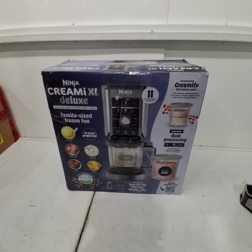 NINJA CREAMI DELUXE XL 11-IN-1 ICE CREAM & FROZEN TREAT MAKER - MAKE ICE CREAM, SORBET, GELATO, SLUSHIES, FROZEN DRINKS & MORE - SILVER (MODEL: NC501C) image 5