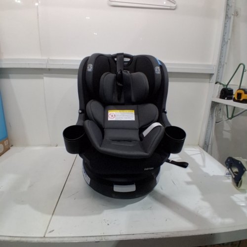 GRACO EASY TURN 360 CONVERTIBLE SWIVEL CAR SEAT, REAR- AND FORWARD-FACING - 66LBS MAX LOAD - BLACK (MODEL: 2227897) image 2