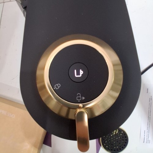 BREVILLE NESPRESSO VERTUO POP+ DELUXE COFFEE AND ESPRESSO MACHINE - MATTE BLACK/GOLD (MODEL: BNV125MTB) image 2