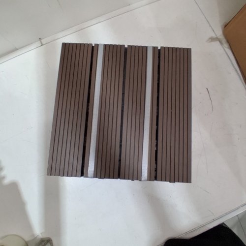 24PK GOLDEN SELECT FAUX WOOD COMPOSITE DECK TILES - 12" X 12" - DARK BROWN image 3