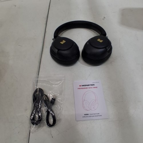 MONSTER PERSONA 5TH HYBRID ACTIVE NOISE CANCELLING HEADPHONES WITH DEEP BASS, BLUETOOTH CONNECTION AND 70HR PLAYTIME - BLACK image 2