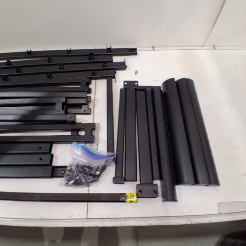 METAL PLATFORM BED FRAME WITH STEEL SLAT SUPPORT - 16" - QUEEN - BLACK image 5