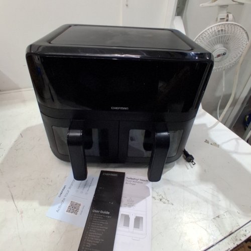 CHEFMAN TURBOFRY TOUCH DUAL-WINDOW AIR FRYER - 6QT - BLACK (MODEL: RJ38-SQPF-3TD8-2W-CA) image 4