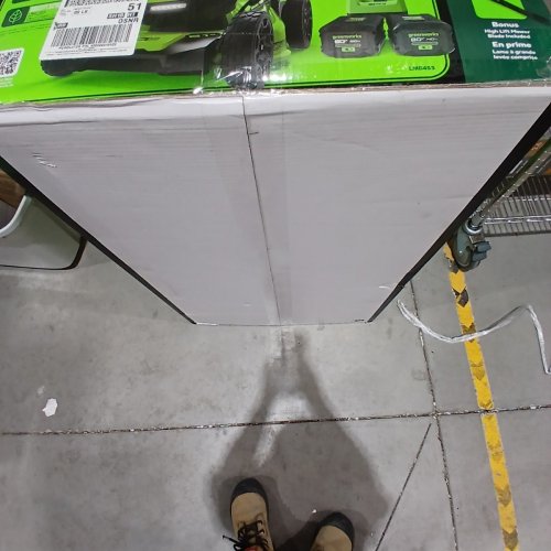 GREENWORKS SELF-PROPELLED LAWN MOWER WITH 1 EXTRA BLADE AND BATTERY CHARGING STATION - 80V - 21" - 2.0 AH + 4.0 AH BATTERY - GREEN (MODEL: LMB455) image 3