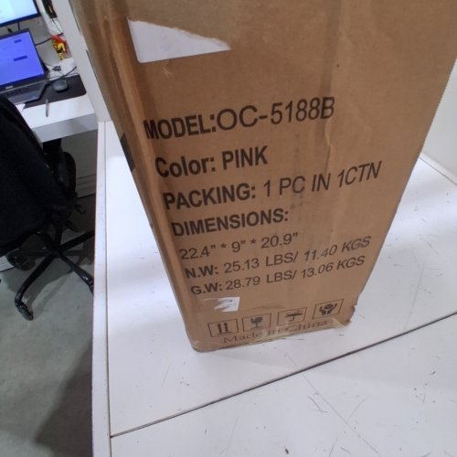 MIMOGLAD ERGONOMIC ADJUSTABLE HIGH BACK MESH OFFICE CHAIR WITH FLIP-UP ARMRESTS - PINK (MODEL: OC-5188B) image 2