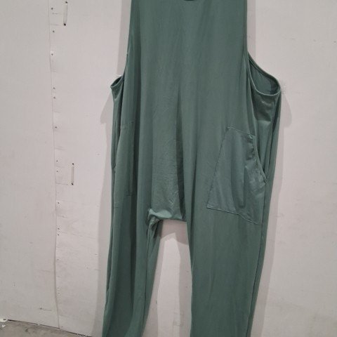 WOMEN CASUAL JUMPSUI WITH POCKET - MEDIUM - GREEN image 3