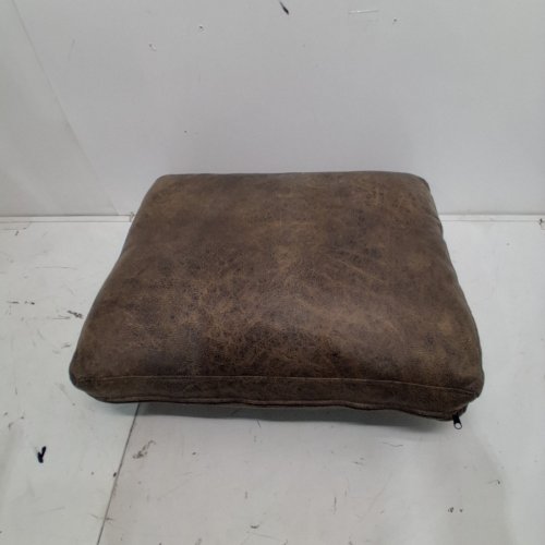 FAUX LEATHER CUSHION - 18" X 23"X 17" - BROWN image 3