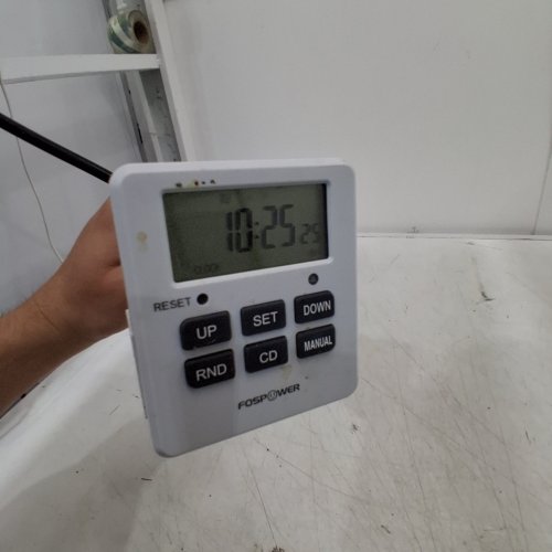 FOSPOWER 7-DAY PROGRAMMABLE DIGITAL OUTLET TIMER WITH TWO OUTLETS - 125VAC - WHITE (MODEL: TUE-19) image 2