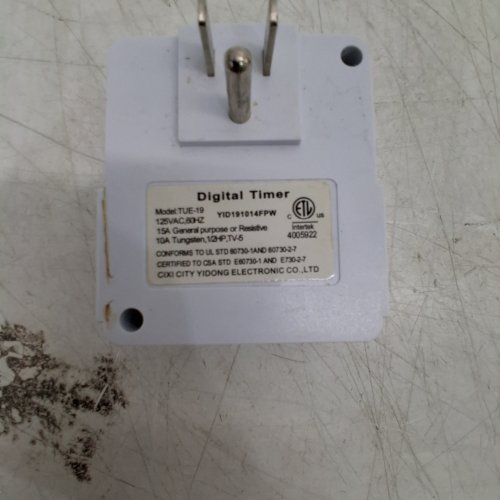 FOSPOWER 7-DAY PROGRAMMABLE DIGITAL OUTLET TIMER WITH TWO OUTLETS - 125VAC - WHITE (MODEL: TUE-19) image 3