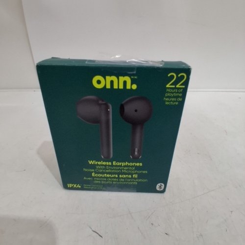 ONN WIRELESS IN-EAR EARPHONES WITH ENVIRONMENTAL NOISE CANCELLATION - 22 HOUR CHARGE - DARK GREY image 6
