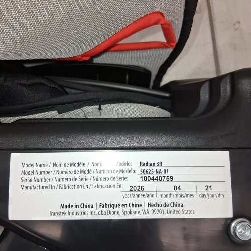 DIONO RADIAN 3R ALL-IN-ONE CONVERTIBLE REAR/FORWARD FACING CAR SEAT - UP TO 10 YEARS - 119LB MAX - GREY SLATE (MODEL: 50625-NA-01) image 2