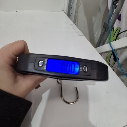 BRISKYLOOM LUGGAGE SCALE - 50KG MAX CAPACITY, 10G INCREMENTS - BLACK image 2