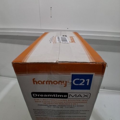 HARMONY DREAMTIME MAX 2-IN-1 BELT-POSITIONING BOOSTER CAR SEAT 40-110 LBS - BLACK/GREY (MODEL: 0303024NTL) image 3