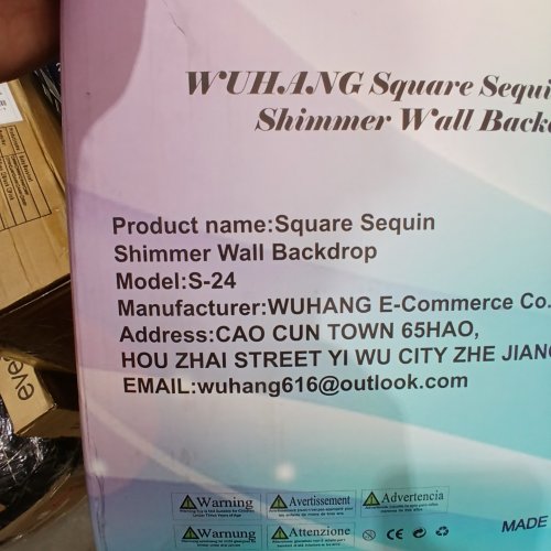 8PC WUHANG SQUARE SEQUIN SHIMMER WALL BACKDROP - 11.8" X 11.8" - SIMMER PINK (MODEL: S-24) image 2