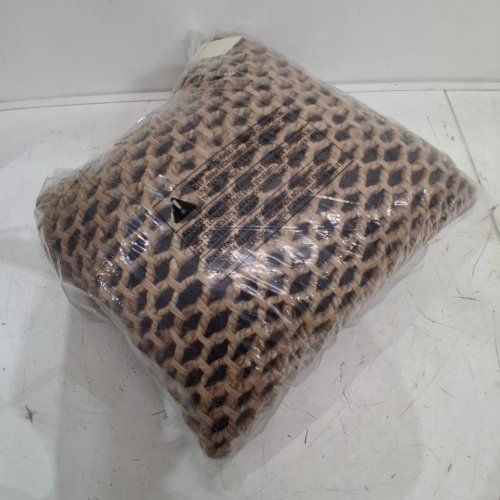 BOHO LIVING BRAIDED THROW PILLOW - 20" X 20" - BLACK/BROWN (MODEL: YMP024953) image 5