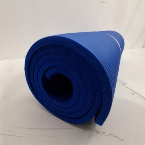 AMAZON BASICS EXTRA THICK EXERCISE YOGA MAT - 74" X 24" X 1/2" - BLUE image 3