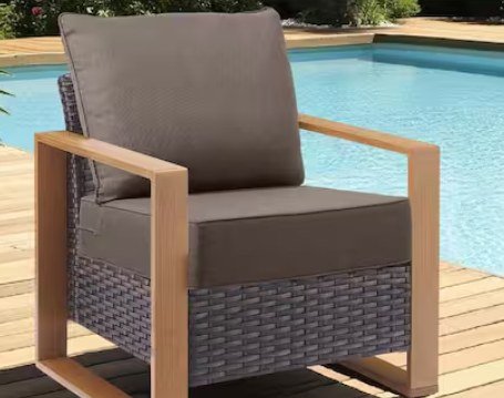 4PC MOOSPRR PLUSHCORE DEEP SEATING OUTDOOR 2-CHAIR CUSHION SET - GRAY (ITEM: ZBD022-12AA) image 2