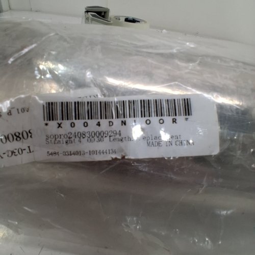 STRAIGHT TUBE EXHUAST 4" DIA - 30" - SILVER image 2