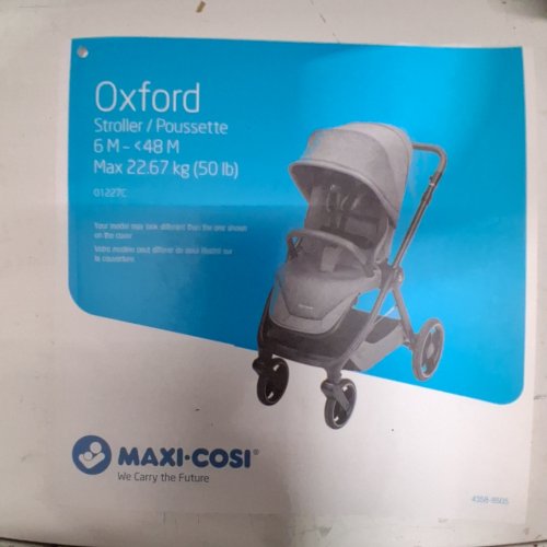MAXI-COSI 4-IN-1 OXFORD STROLLER - MAX 50 LBS - TWILLIC BLACK (MODEL: 01227CTWB) image 2