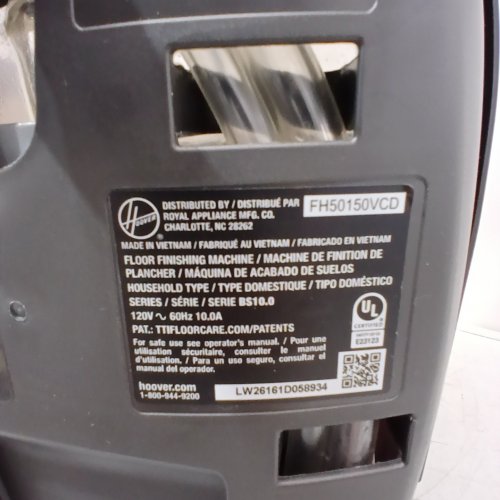 HOOVER POWER SCRUB DELUXE CARPET CLEANER/SHAMPOOER - RED (MODEL: FH50150VCD) image 7