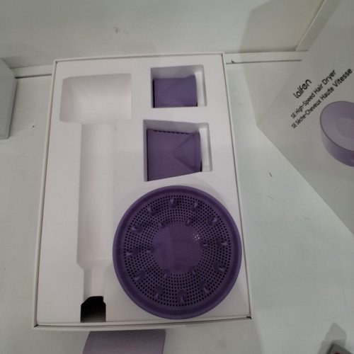 LAIFEN SE HIGH SPEED HAIR DRYER WITH 3 NOZZLE ATTACHMENTS- PURPLE (MODEL: 1876543) image 4