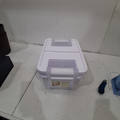 2PK BRIGHTROOM LATCHING VERSATILITY STORAGE BOXES - 14 1/4" L X 10 1/4" W X 7 1/8" H - WHITE image 3