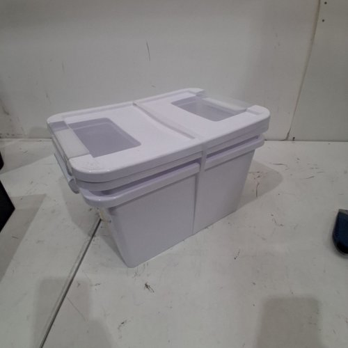 2PK BRIGHTROOM LATCHING VERSATILITY STORAGE BOXES - 14 1/4" L X 10 1/4" W X 7 1/8" H - WHITE image 4