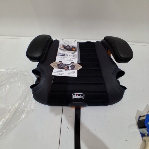 CHICCO GOFIT PLUS PORTABLE TRAVEL BACKLESS BOOSTER CAR SEAT WITH LATCH ATTACHMENT & QUICK-RELEASE LATCH REMOVAL - 40LBS -110LBS - AVENUE BLACK/CHARCOAL GREY (MODEL: 10878) image 3
