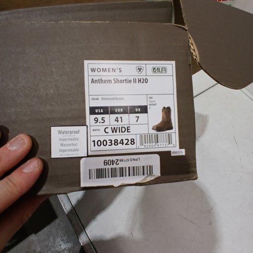 WOMEN'S ARIAT ANTHEM SHORTIE II WATERPROOF BOOT - 9.5C - MEDIUM BROWN (STYLE: 10038428) image 2