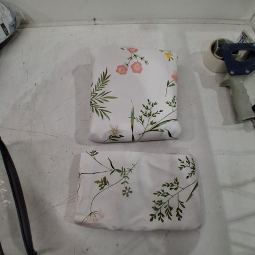 3PC JOLUSERE FLOWER DUVET SET -QUEEN - WHITE image 3