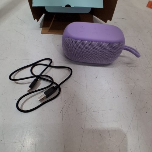 ONN. BLUETOOTH SMALL RUGGED SPEAKER WITH PARTY SYNC MODE - PURPLE image 3